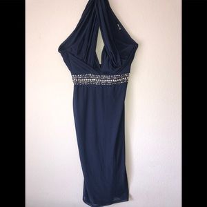 ASOS Design Embellished  Plunge Wired Bodycon Midi